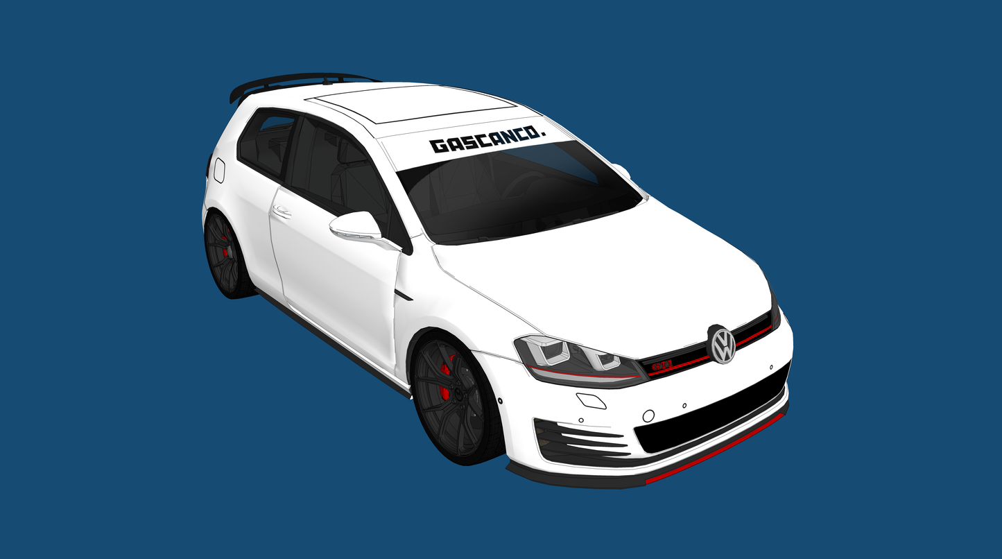 DIGITALLY PRINTED WINDSHIELD BANNER