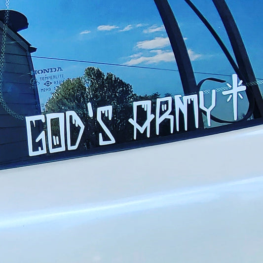 GOD'S ARMY STICKER